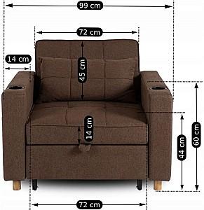 Fotoliu Mebel Elite Solor Maro/Stejar natural (Bej)