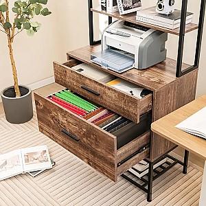 Etajera Costway CB10569CF Rustic Brown