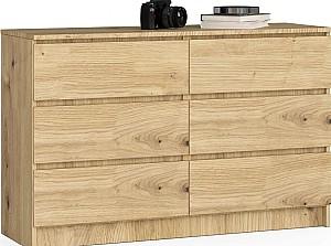 Comoda Akord K120 6SZ Stejar Artizanal (Bej)