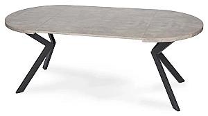 Masa Mebel Elite Lugo 90-190 Beton/Negru