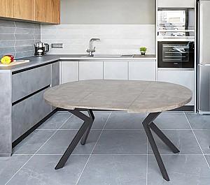 Masa Mebel Elite Lugo 90-190 Beton/Negru