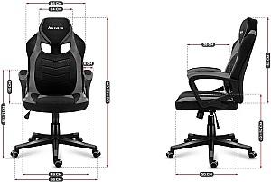 Fotoliu gaming Huzaro Force Mesh 2.5 Black/Grey