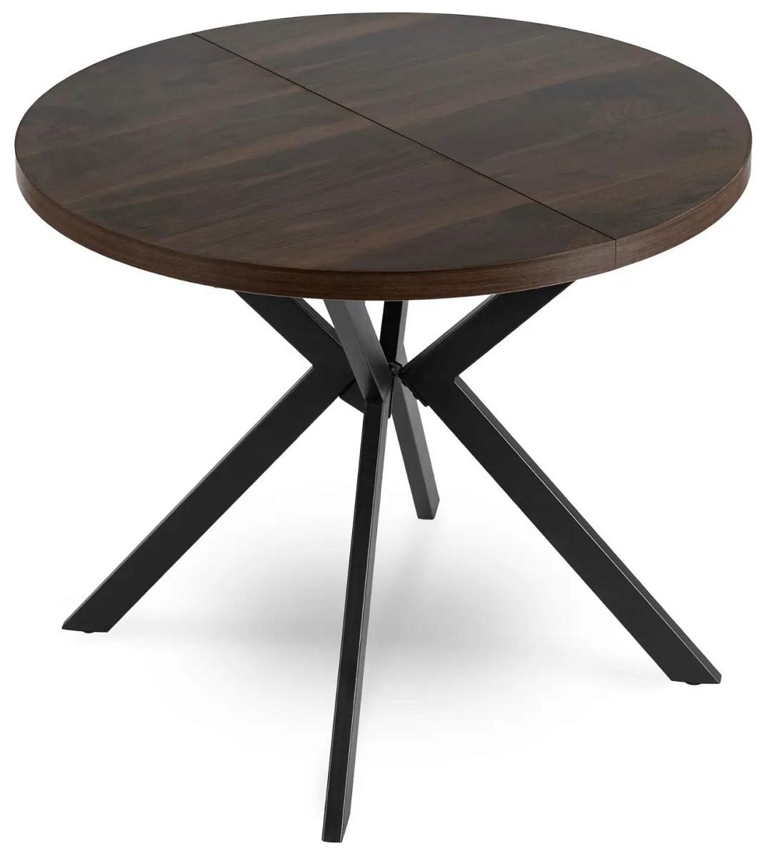 Masa Mebel Elite Lugo 90-190 Nuc (Maro)/Negru
