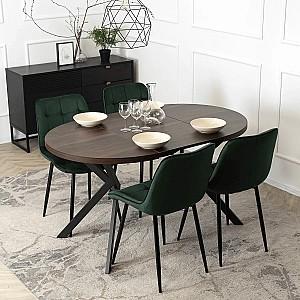 Masa Mebel Elite Lugo 90-190 Nuc (Maro)/Negru