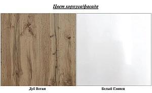 Set pentru baie Bratex Alba Stejar Wotan (Maro)/Alb