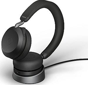 Casti Jabra Evolve2 75 USB-C MS Teams Charging Stand