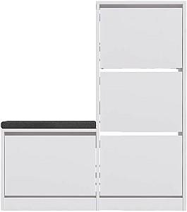 Dulap pentru incaltaminte Mirage Meble Dude White