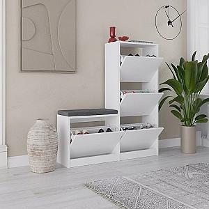 Dulap pentru incaltaminte Mirage Meble Dude White
