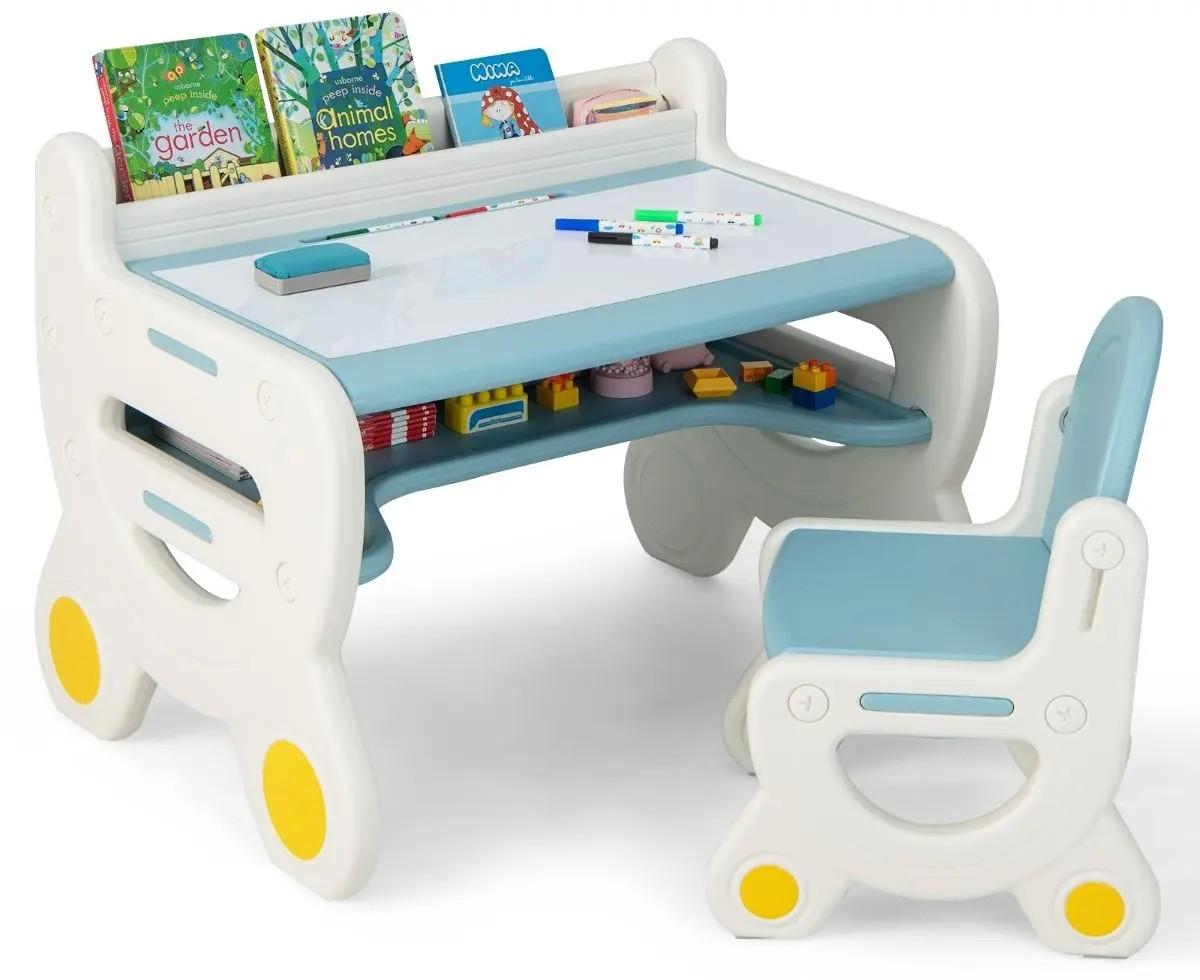 Masă de scris pentru copii Costway TP10119BL