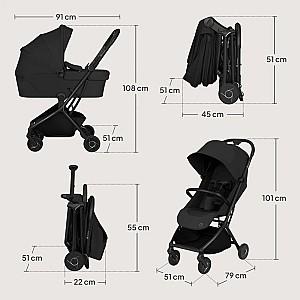 Carucior 2 in 1 Lionelo Sia Flex Black Onyx