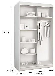 Dulap-cupe Prime Furniture Top 25 Plus 100 Alb