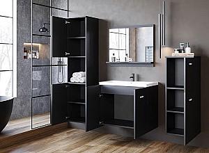 Set de mobila de baie Bratex Malo Grafit negru