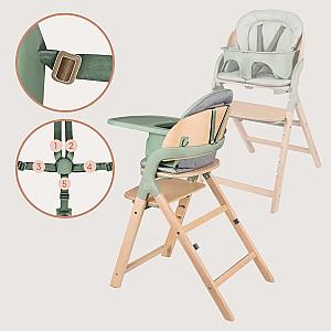 Scaun de masa multifunctional Lionelo Megan Green Wood