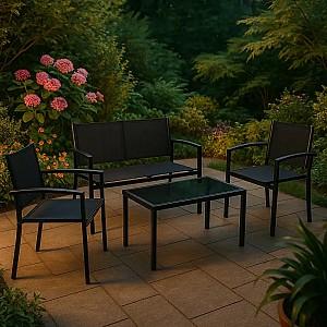 Set mobila de gradina Jumi OM-259027 Black
