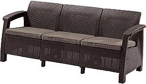 Set mobila de gradina Heniver Novara 3+1+1+T Maro