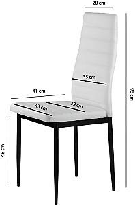 Scaun Modern Home DC855-4 White