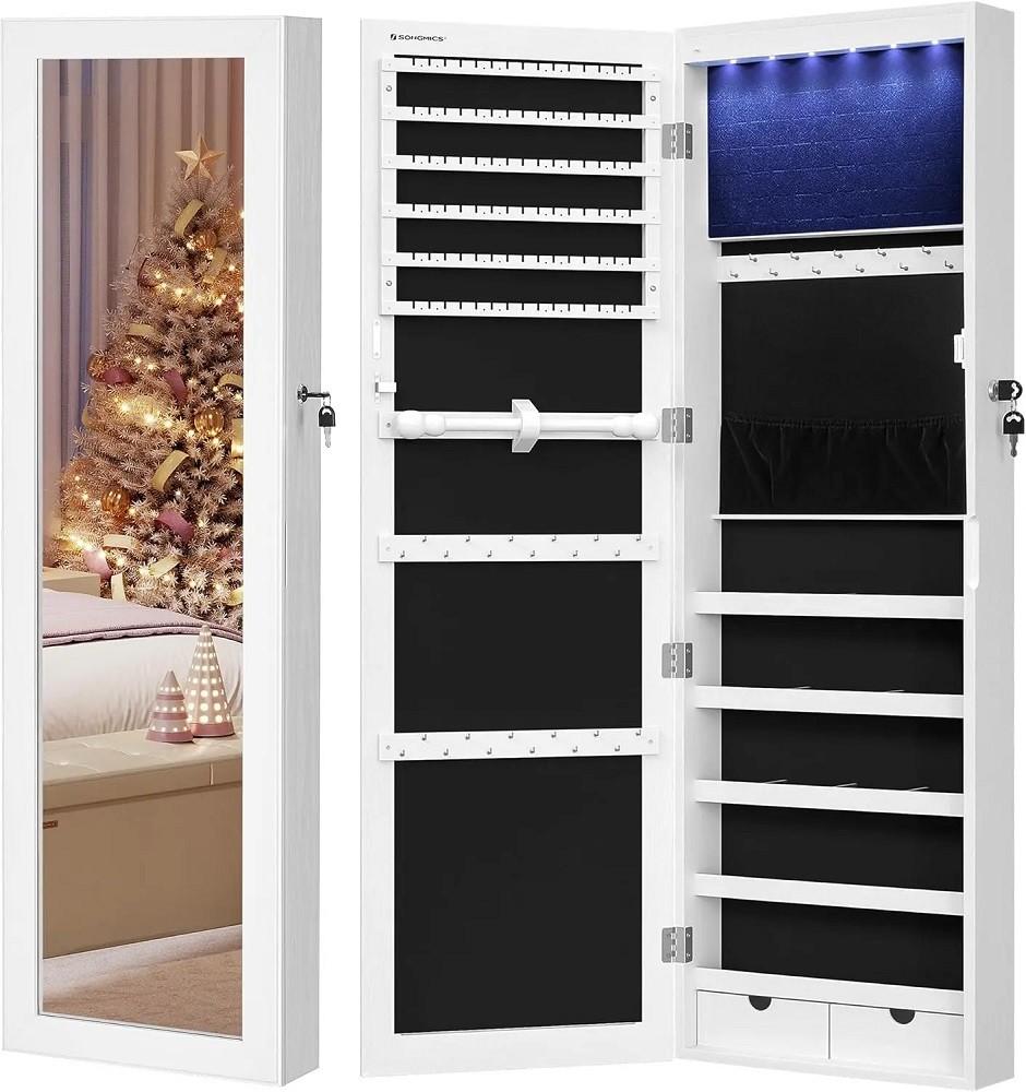 Oglindă Songmics JBC93W White/Black