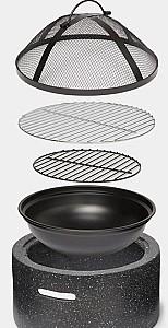 Vatra de foc VonHaus 2500936 Grey