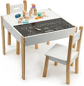 Masă de scris pentru copii Ecotoys OT143 Alb