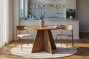 Masa Mirage Meble Virella 120x120 Pin Atlantic (Maro)