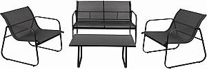 Set mobila de gradina Jumi OM-319059 Antracit (Gri)/Negru