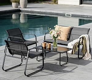 Set mobila de gradina Jumi OM-319059 Antracit (Gri)/Negru
