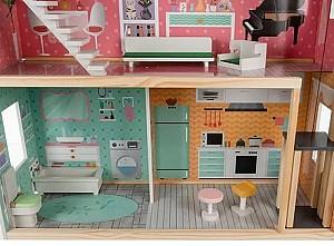 Casuta pentru papusi Kruzzel Large Dollhouse Multicolor