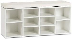 Raft pentru incaltaminte Mebel Elite Axel 104cm White