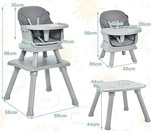 Scaun de masa multifunctional Costway AD10027GR