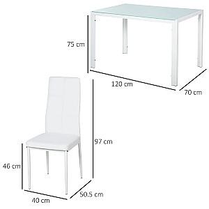 Set de masa si scaune HomCom 835-255WT