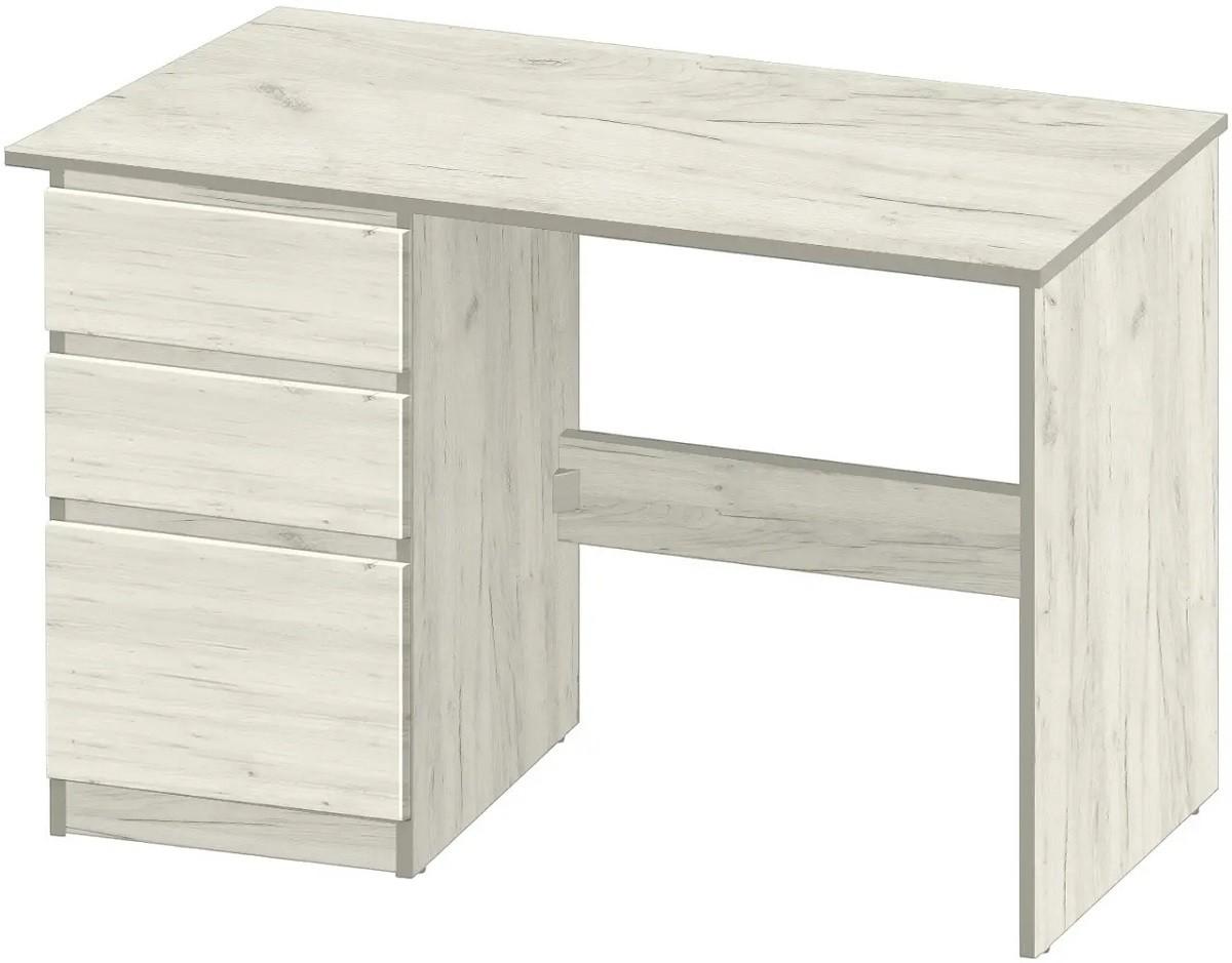 Masa de birou Modern Komfi 2 120cm Stejar Craft Alb
