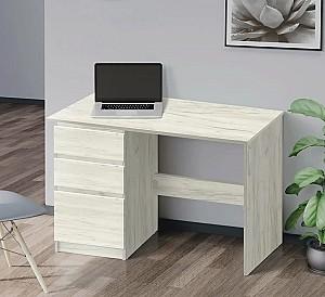 Masa de birou Modern Komfi 2 120cm Stejar Craft Alb