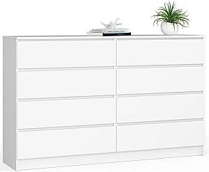 Comoda Akord K160 8SZ Alb