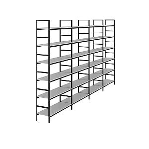 Rafturi pentru depozitare DP 0112 PE Stone Grey+Cadru Black