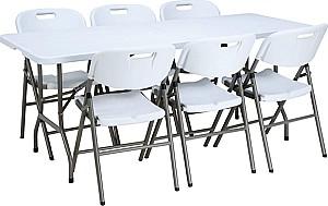 Masa pliabila DP Mino 182x75 White