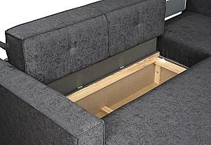 Canapea coltar Modern Lotos Alaska 10 Total Eclipse Gri inchis