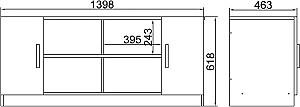 Etajera Mirage Design Vario VO6-BA Baroc (Maro)/Antracit (Gri)