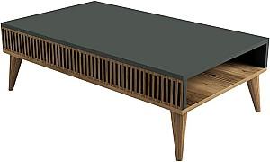 Masuta de cafea, reviste Mirage Meble Milan 105x35x60 Antracit (Gri)/Nuc (Maro)