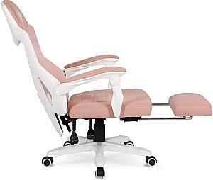 Fotoliu gaming Mebel Elite Bing White/Pink