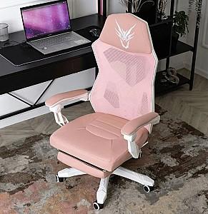 Fotoliu gaming Mebel Elite Bing White/Pink
