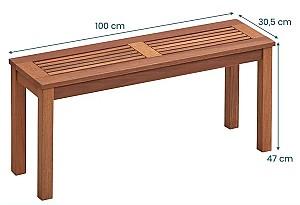 Banca gradina Costway JV11106 Natural
