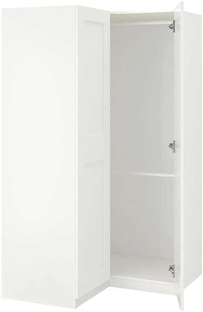 Dulap colt IKEA Pax/Grimo rafturi/bare 110/110x201 Alb