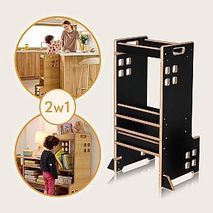 Scaun de masa multifunctional Lionelo Cass Black Onyx