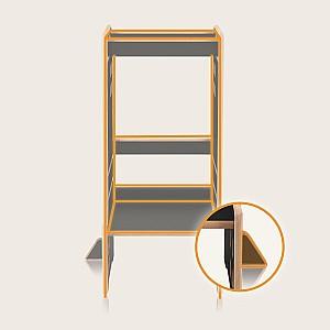 Scaun de masa multifunctional Lionelo Cass Black Onyx