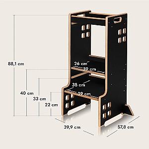 Scaun de masa multifunctional Lionelo Cass Black Onyx