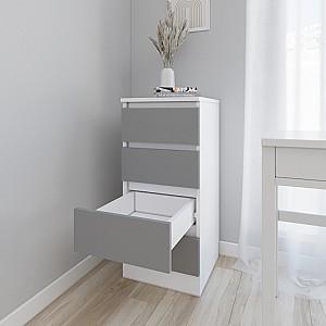 Comoda Smartex Т1 50 cm Alb / Grafit