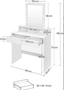 Masa de machiaj Vasagle RDT114W01