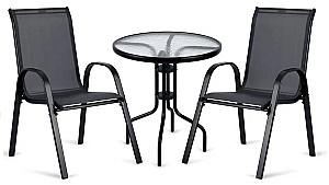 Set mobila de gradina Sofotel SO-981 298120 Negru/Transparent