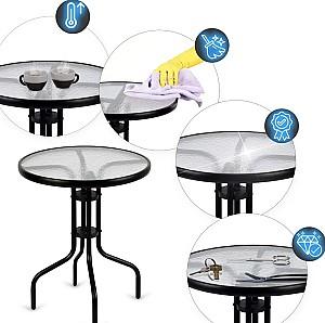 Set mobila de gradina Sofotel SO-981 298120 Negru/Transparent