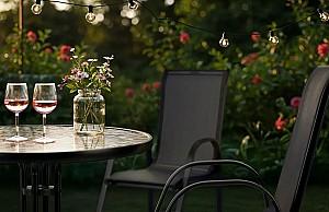 Set mobila de gradina Sofotel SO-981 298120 Negru/Transparent